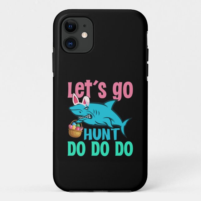 Blue Bunny Oars Hai Ostern Eizelljagd Case-Mate iPhone Hülle (Rückseite)