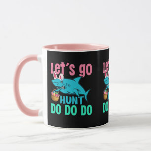 Blue Bunny Oars Hai Ostern Eizelljagd Tasse