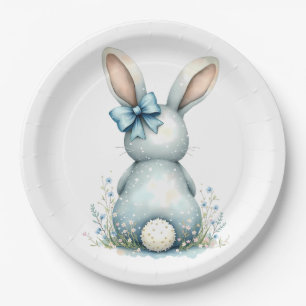 Blue Bunny Schwanz Cottontail Ostern Bunny Benjami Pappteller