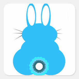 Blue Bunny Stickers