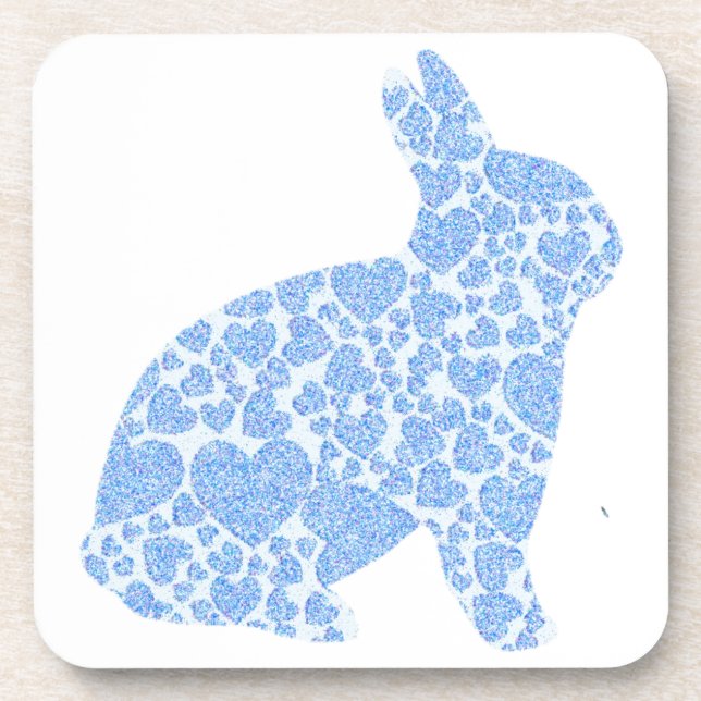 Blue Bunny Untersetzer (Vorderseite)