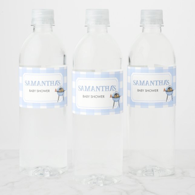 Blue Burger BBQ Baby Shower (Flaschen)