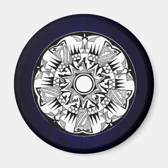 'Blue Burst' Magnet (Vorne)