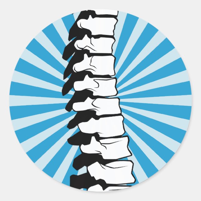 Blue Burst Spine Stickers (Vorderseite)
