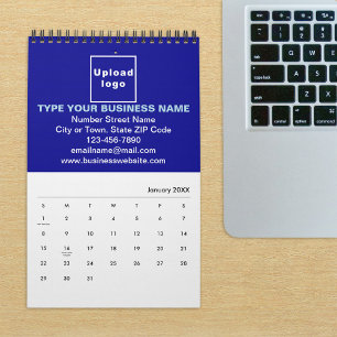 Blue Business Brand on Calendar Kalender