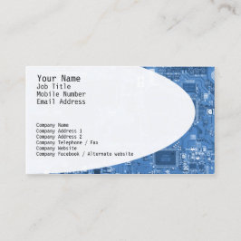 Blue Business Card für elektronische Schaltungen Visitenkarte