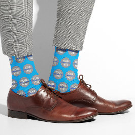 Blue-Business-Logo für Unternehmen Socken