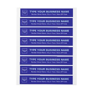 Blue Business Wrap rund um das Rücksendeadresse-La
