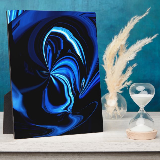 Blue Butterfly Abstrakt Fotoplatte (Seite)
