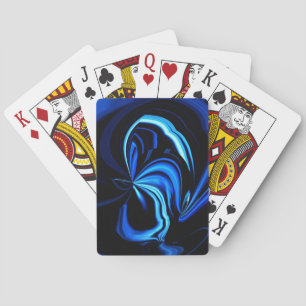 Blue Butterfly Abstrakt Spielkarten