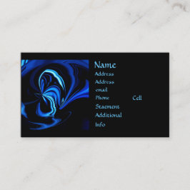 Blue Butterfly Abstrakte Visitenkarten Visitenkarte