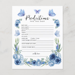 Blue Butterfly Blume Predication Baby Game
