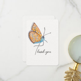 Blue Butterfly Dankeschön Card Dankeskarte