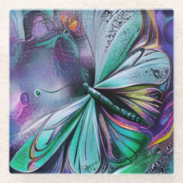 Blue Butterfly Glasuntersetzer