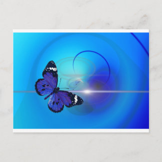 Blue Butterfly Image Postkarte