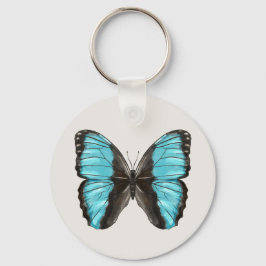 Blue Butterfly Insect Art Lover Schlüsselanhänger