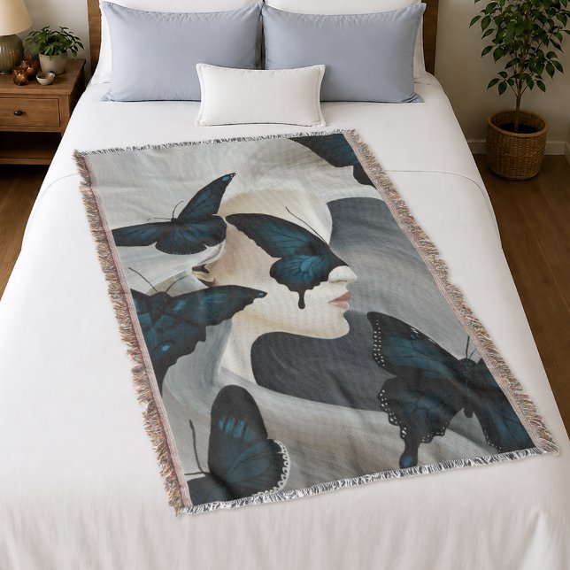 Blue Butterfly Masquerade Decke (Von Creator hochgeladen)