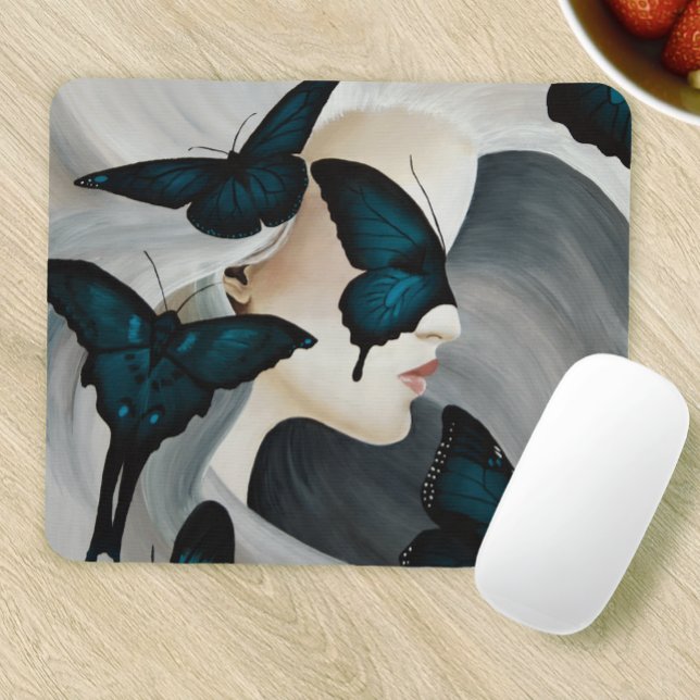 Blue Butterfly Masquerade Mousepad (Von Creator hochgeladen)