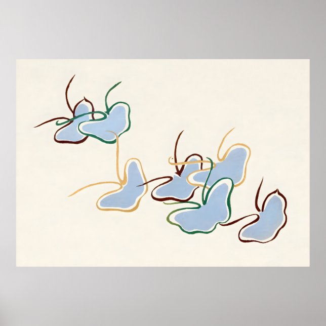 Blue Butterfly Poster (Vorne)