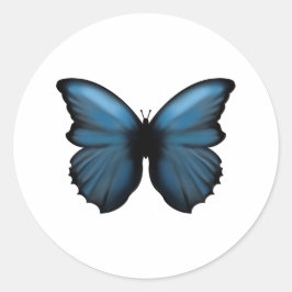 Blue Butterfly Sticker