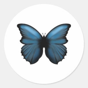 Blue Butterfly Sticker