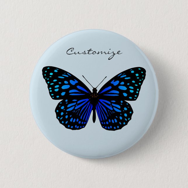 Blue Butterfly Thunder_Cove Button (Vorderseite)