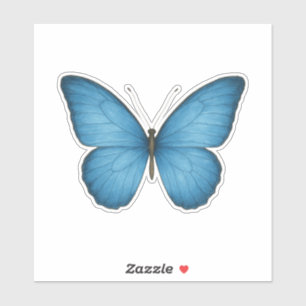 Blue Butterfly Vinyl - Elegant Nature Inspiriert Aufkleber