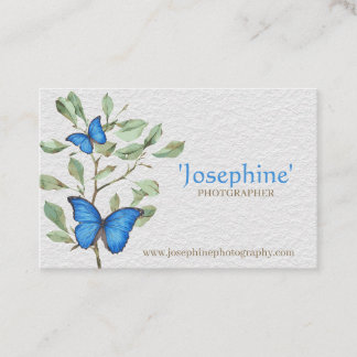 Blue Butterfly - Visitenkarte