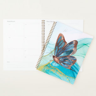 Blue Butterfly Watercolor Plane Planer