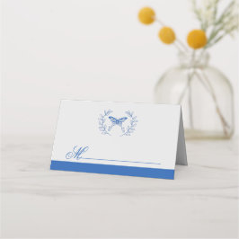 Blue Butterfly Wedding Platzkarte