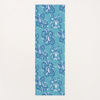 Blue Butterfly Yogamatte