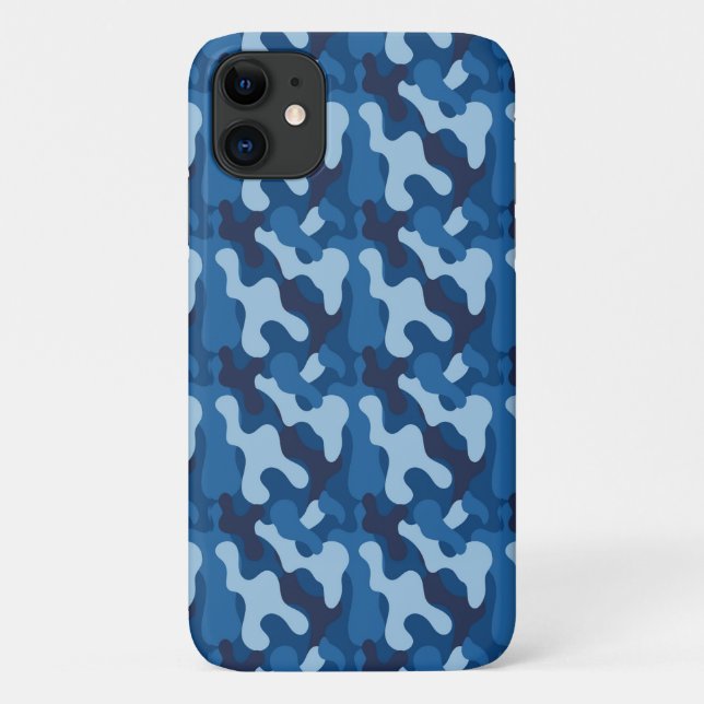 Blue Camouflage Case | iPhone | Pad | Samsung (Rückseite)