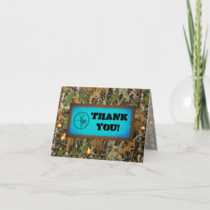 Blue Camouflage Dankeschön Card Dankeskarte