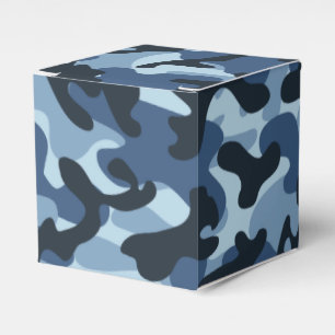 Blue Camouflage Geschenkschachtel