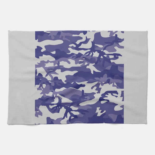 Blue Camouflage Küchentuch (Horizontal)