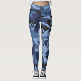 Blue Camouflage, Militär, Armee Leggings