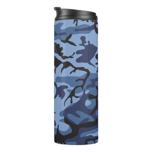Blue Camouflage, Militär, Armee Thermosbecher