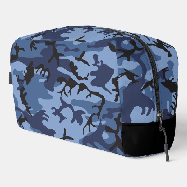 Blue Camouflage, Militär, Armee Waschbeutel (Rechte Ecke)