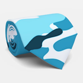 Blue Camouflage Pattern Krawatte