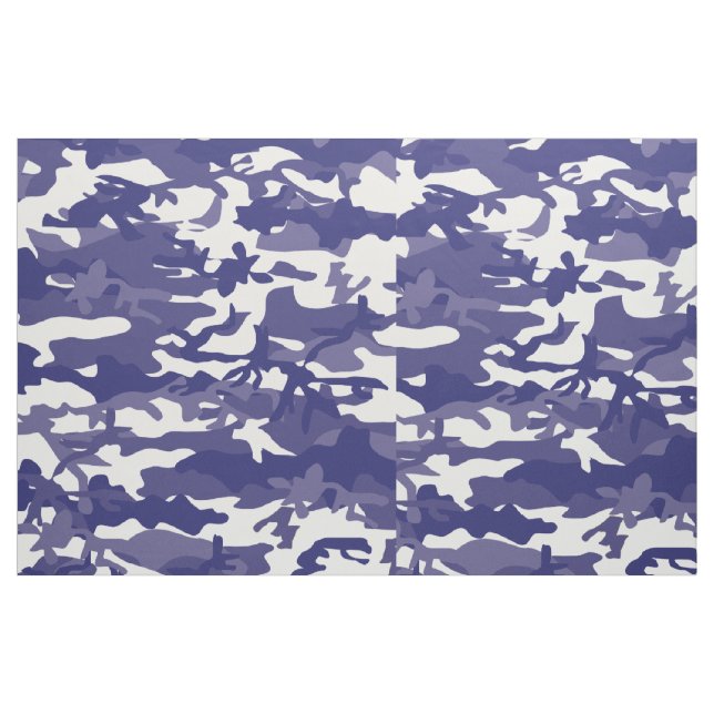 Blue Camouflage Stoff (Fat Quarter (45,7 x 55,9 cm))