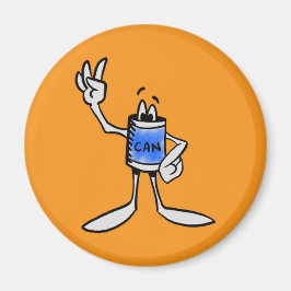 Blue Can Creature Kitchen Fridge Magnet