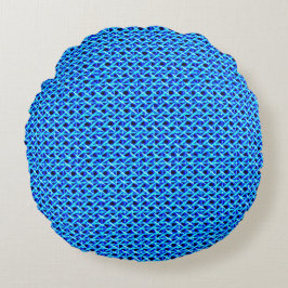Blue Cane Rundes Kissen