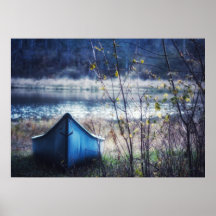 Blue Canoe Herbst in New Yorker Fotografie
