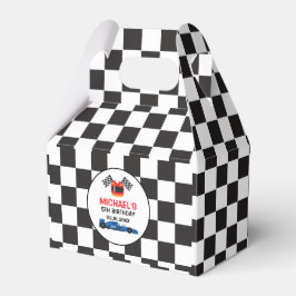 Blue Car Racing Birthday  Caja de regalo Geschenkschachtel
