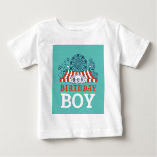 Blue Carnival Circus Baby Birthday Kids House Part T-shirt