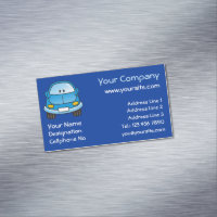 Blue Cartoon Car