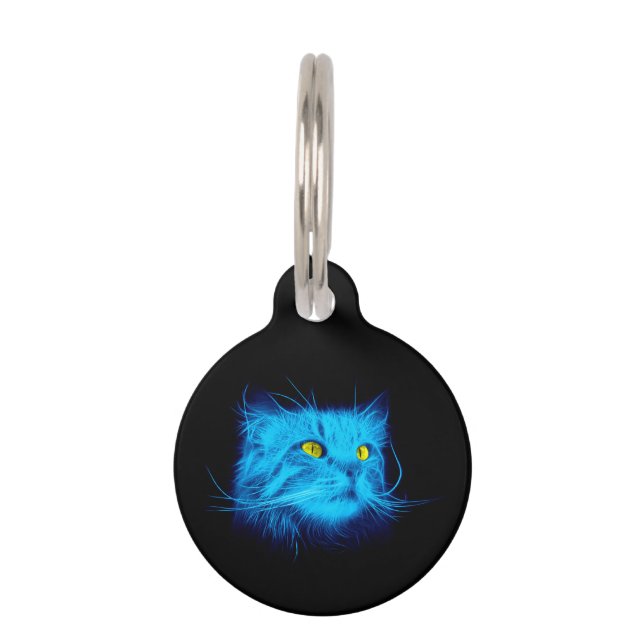 Blue Cat Face Tiernamensmarke (Vorderseite)