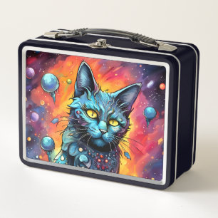 Blue Cat I Metall Brotdose
