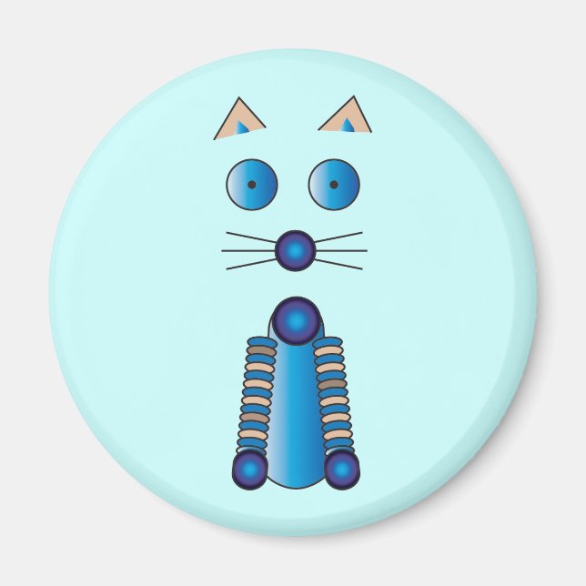 Blue CAT Magnet (Vorne)