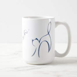 Blue Cat Tasse